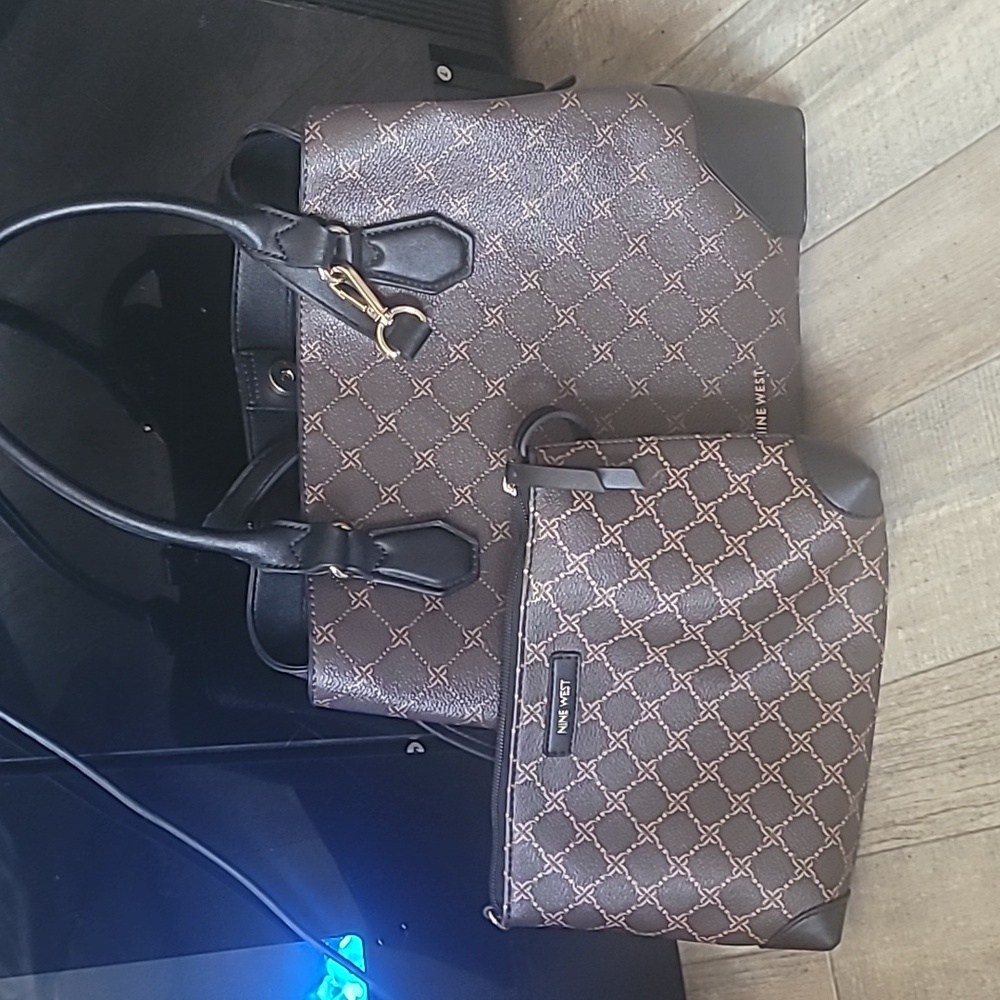 Nine West Brooklyn Jet Set Carryall Satchel NWOT